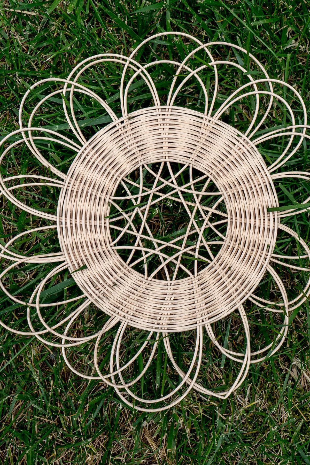 Rattan El Yapımı Duvar ve Bahçe Süsü - Görsel 2