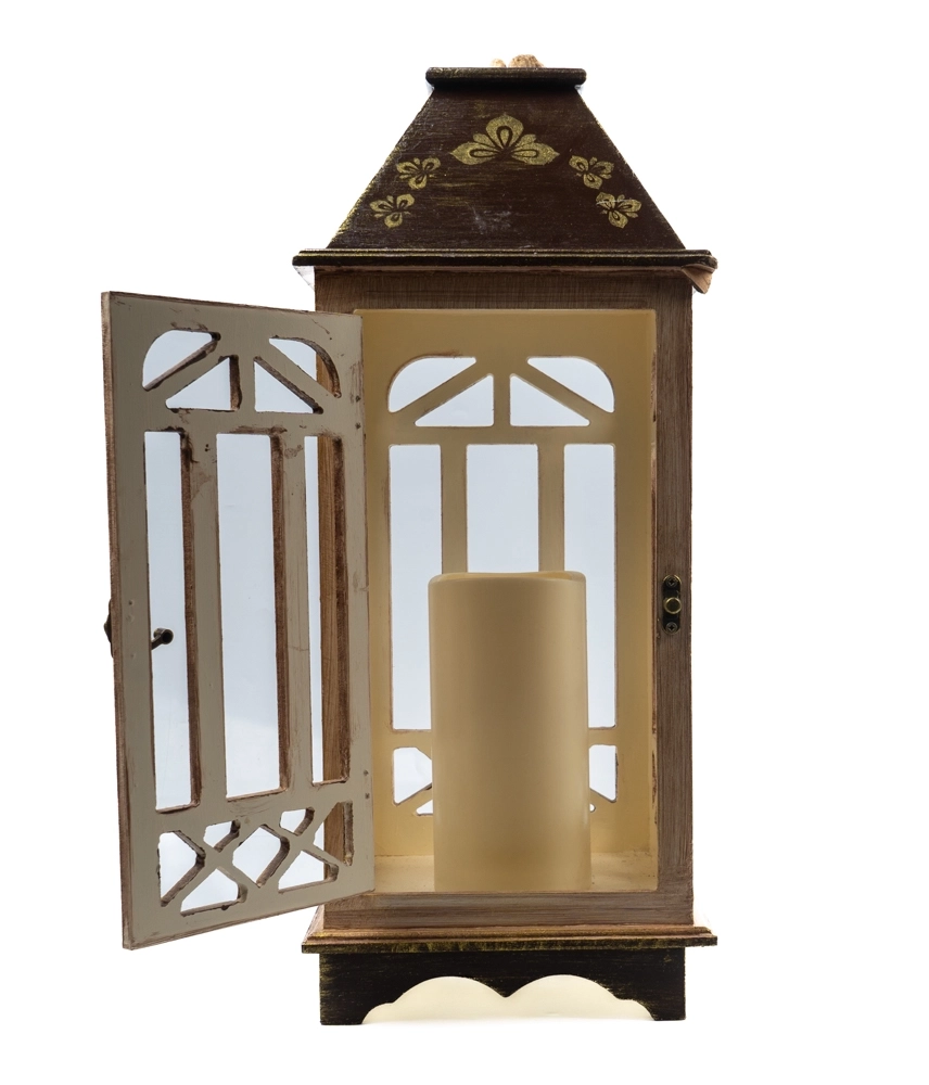 DEKORATİF AHŞAP BÜYÜK BOY FENER