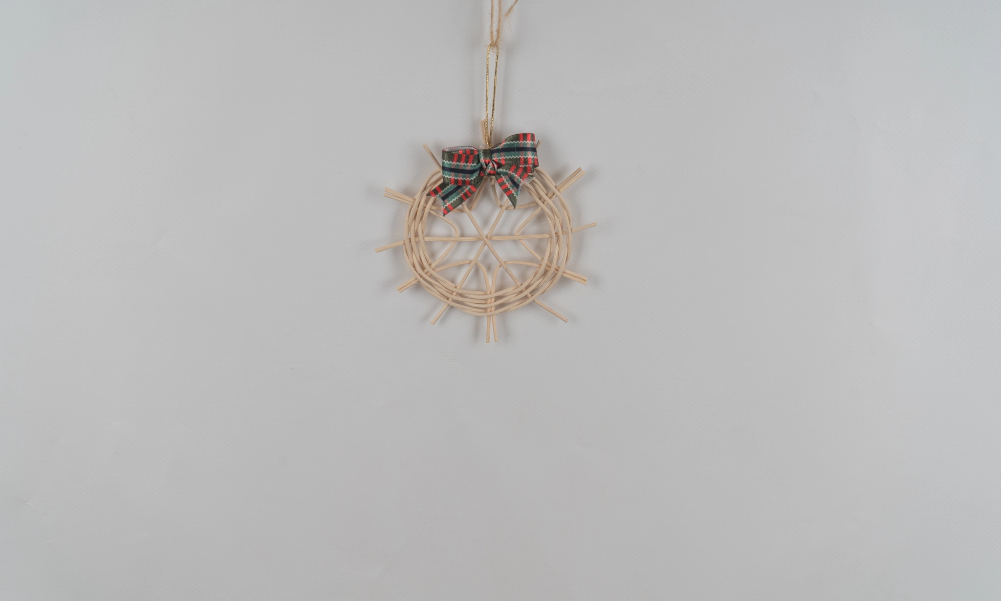 dogal rattan yılbaşı ağacı süsü