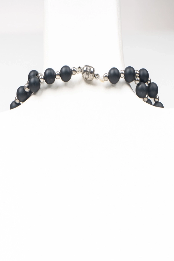 Doğal Taş Oniks Kolye - Görsel 2