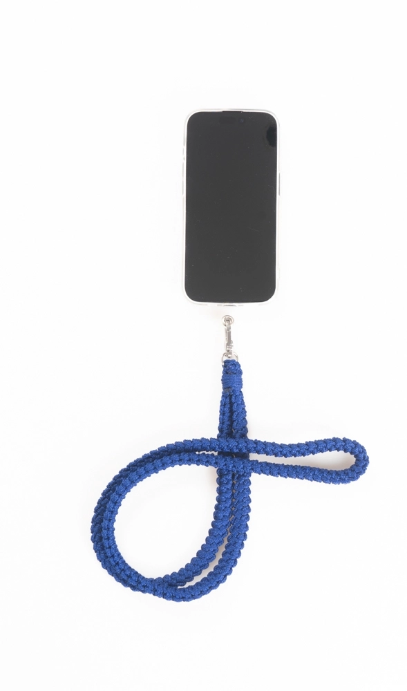 El Örgüsü Makrome Lacivert Telefon Askısı