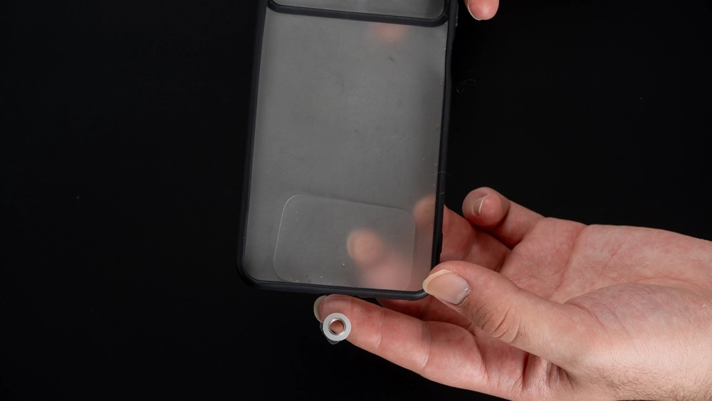 El Örgüsü Pembe Makrome Telefon Askısı - Görsel 2