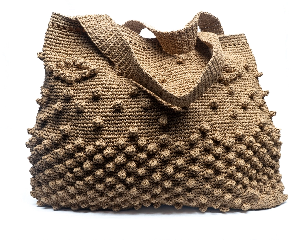 Hasır Rengi Kağıt İp Omuz Çantası