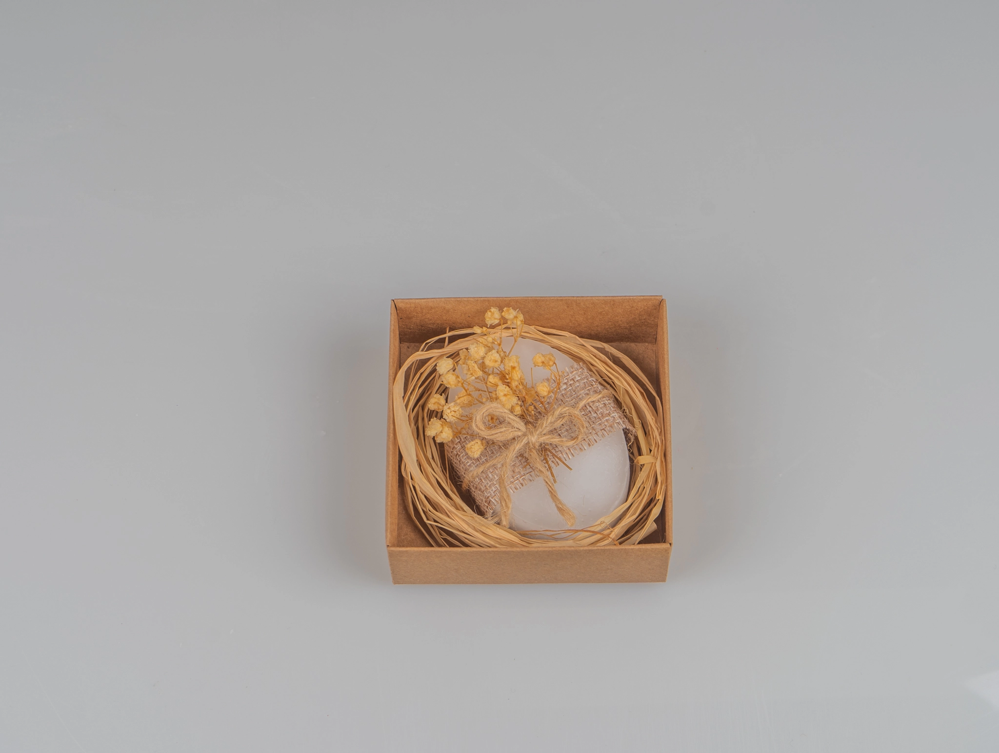 HEDİYELİK SARI ÇİÇEKLİ KUTULU SABUN (10LU) - Görsel 2