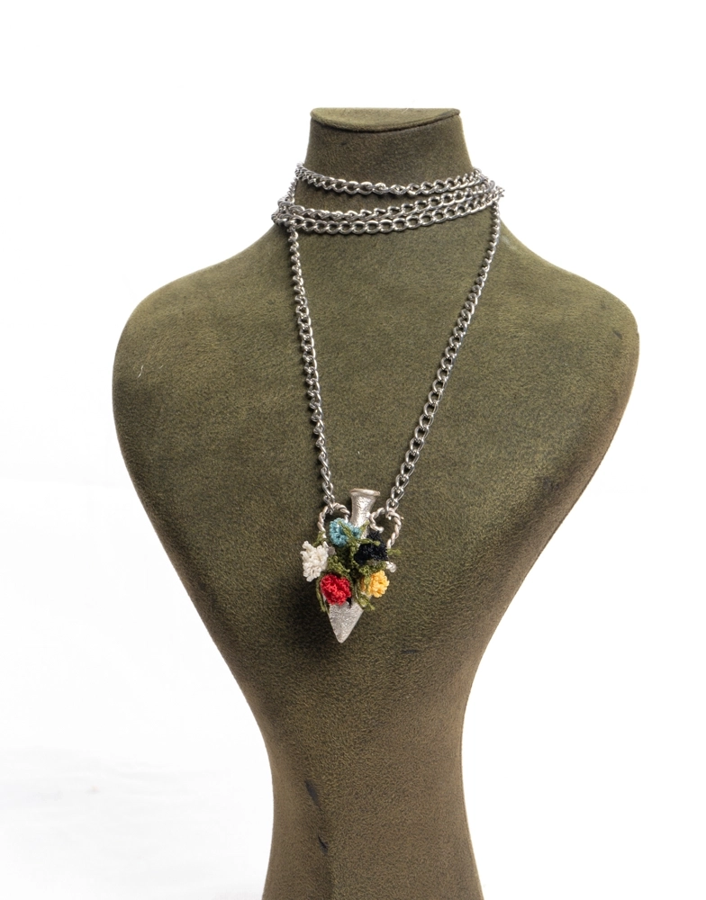 İğne Oyası Testi Kolye - Görsel 2