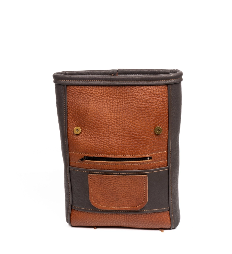 İKİ RENK HAKİKİ DERİ SIRT ÇANTASI - Görsel 4