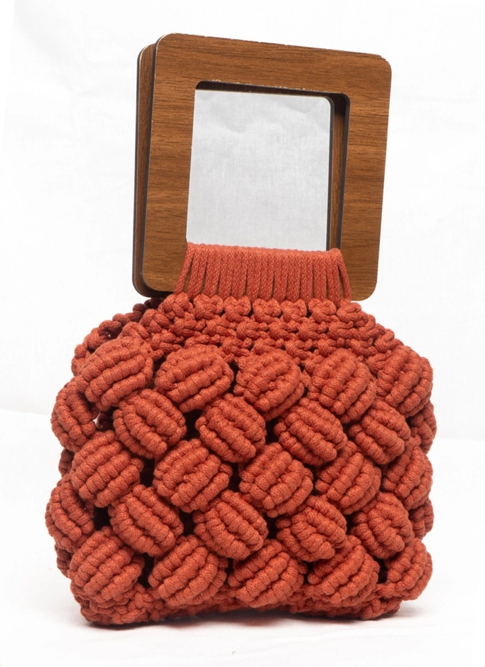 Kiremit Rengi Midye Çanta - Görsel 2