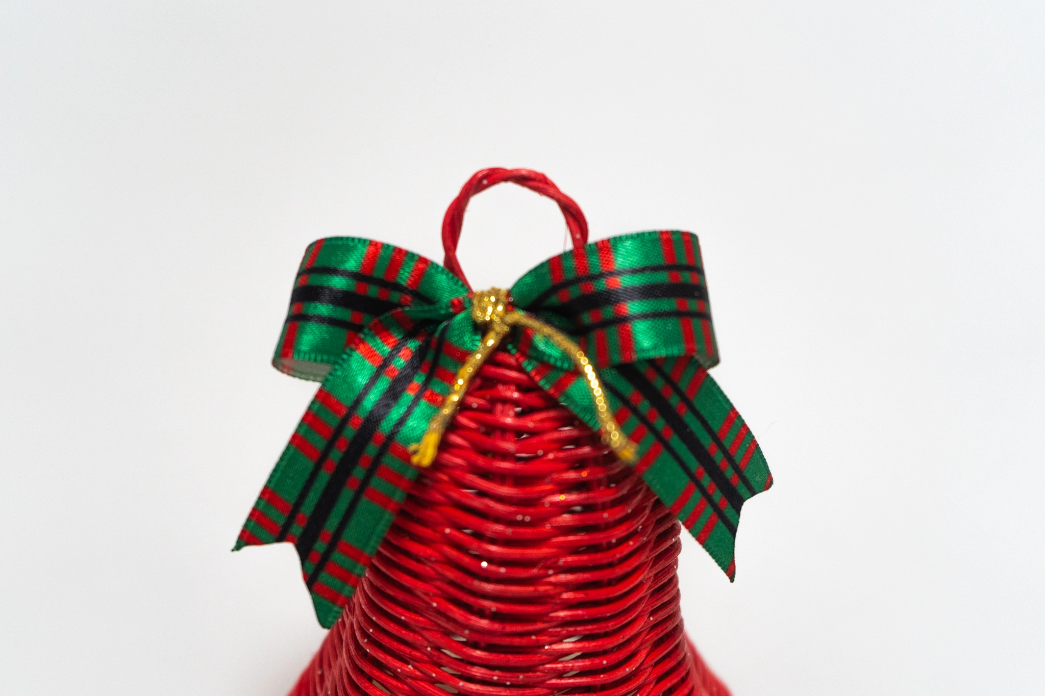 kırmızı cam ağacı süsü çan - Görsel 2