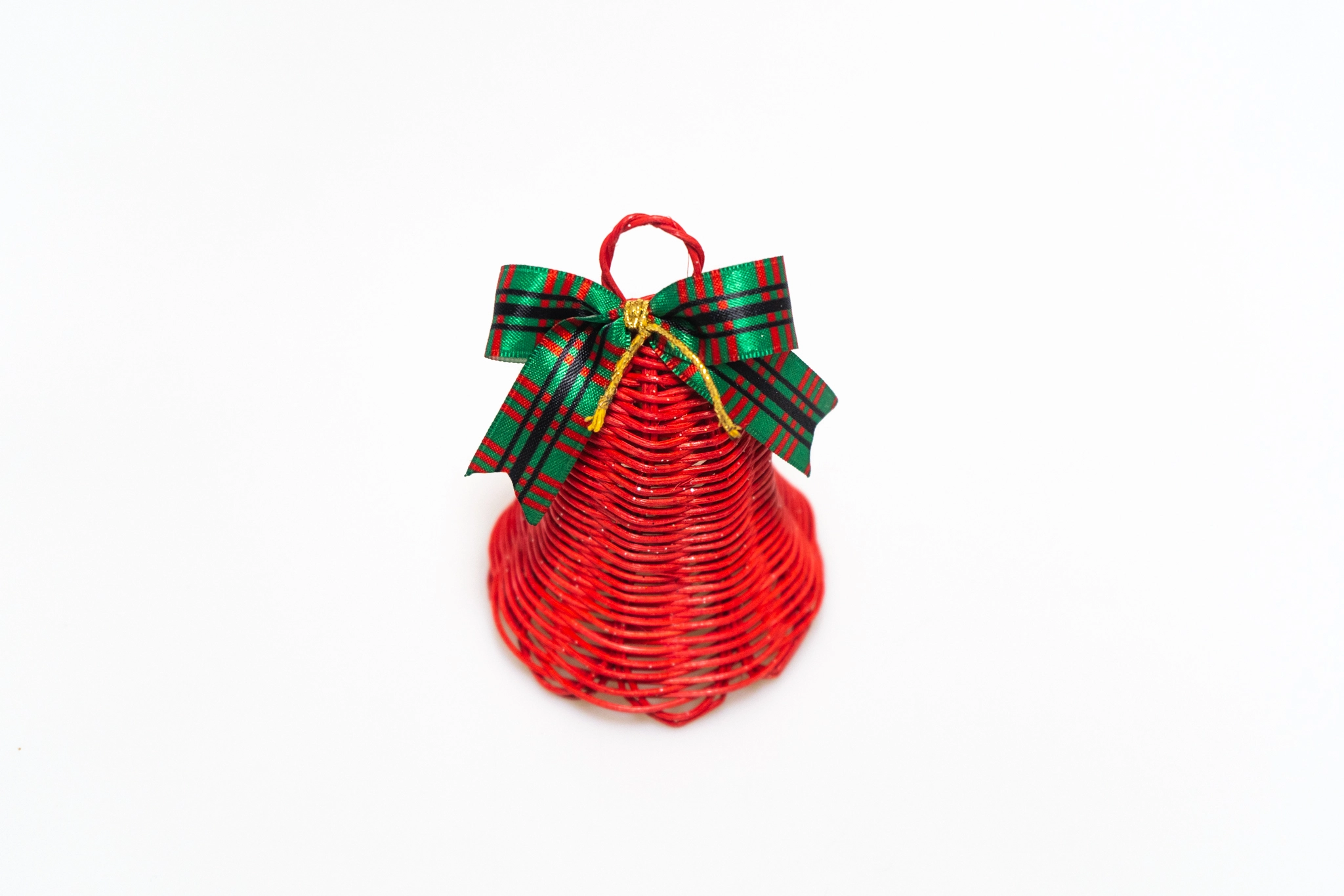 kırmızı cam ağacı süsü çan - Görsel 4