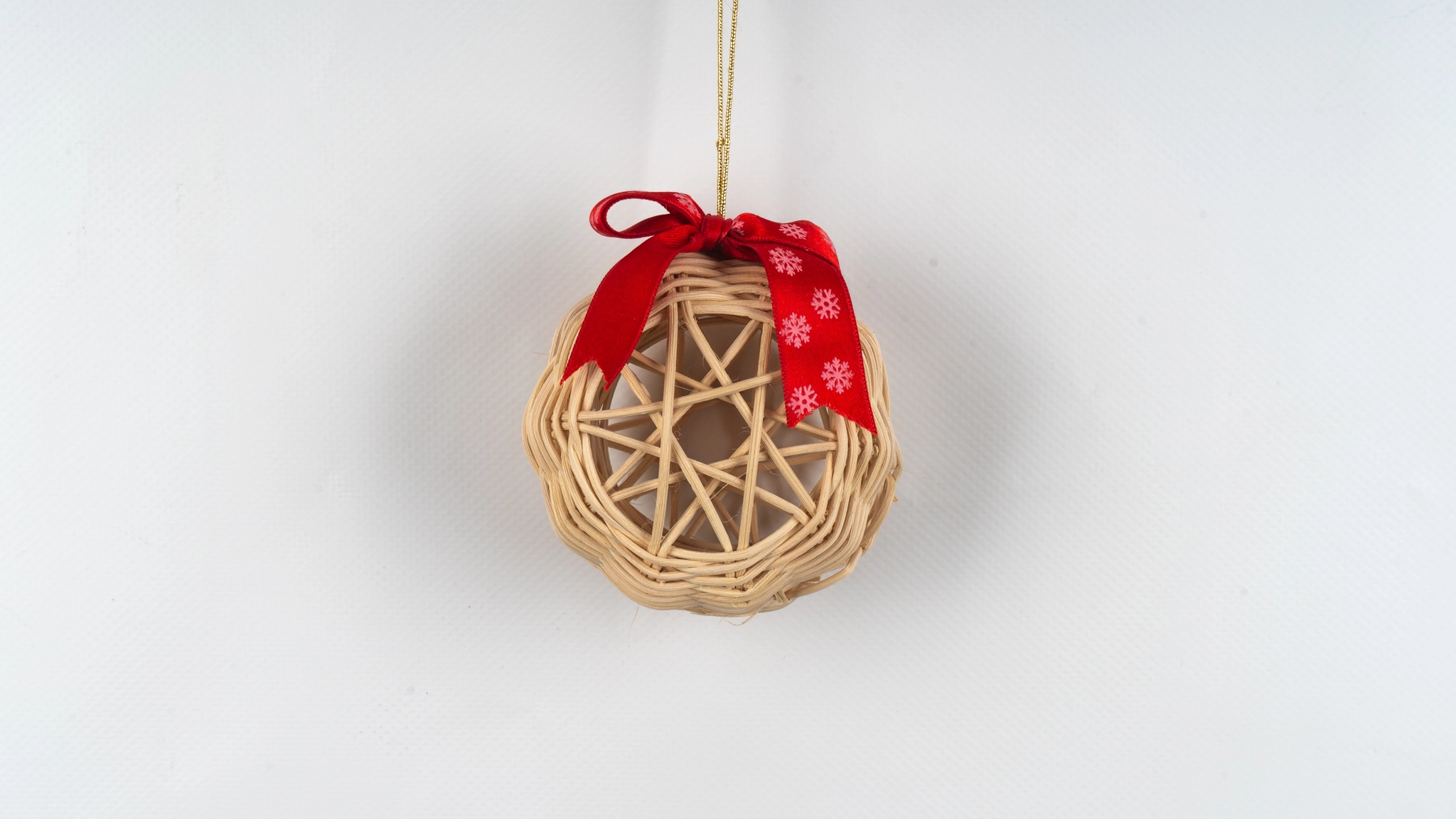 kırmızı kurdeleli cam ağacı süsü fener