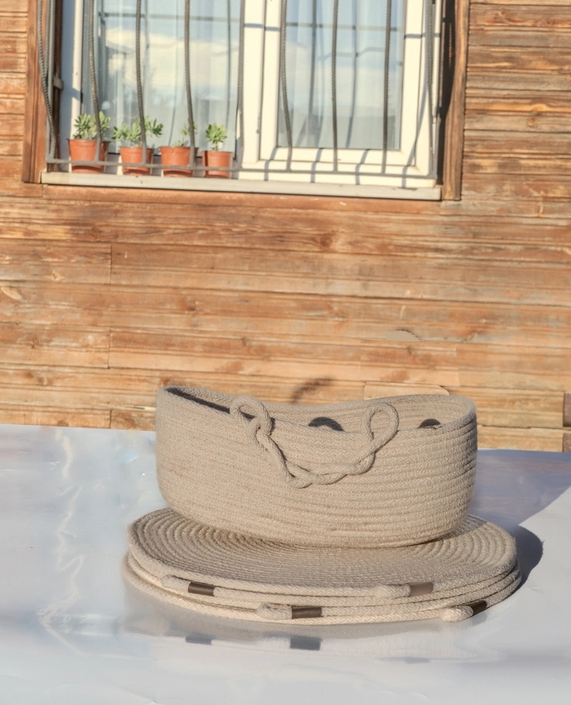 Kordon İp Ekmek Sepeti - Görsel 3