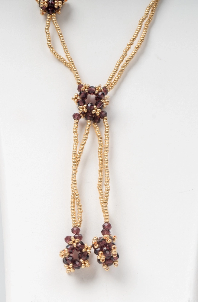 Kristal boncuklu kolye