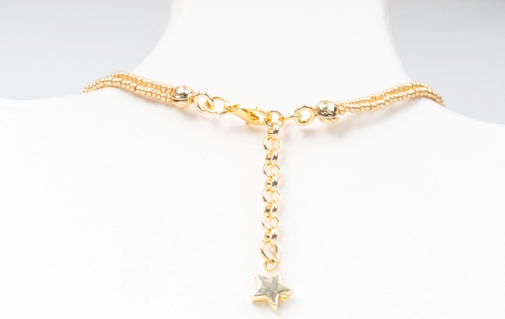 Kristal boncuklu kolye - Görsel 2