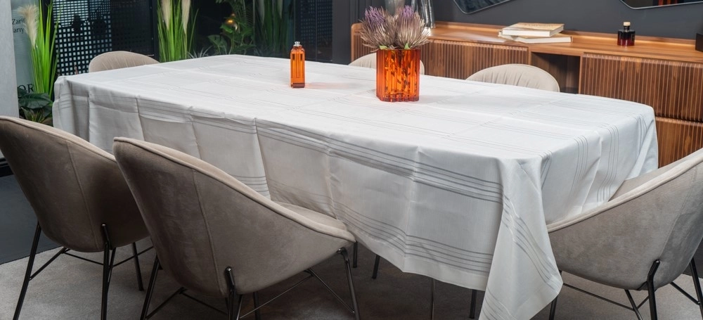 Leke Tutmaz Gri Servis Örtüsü