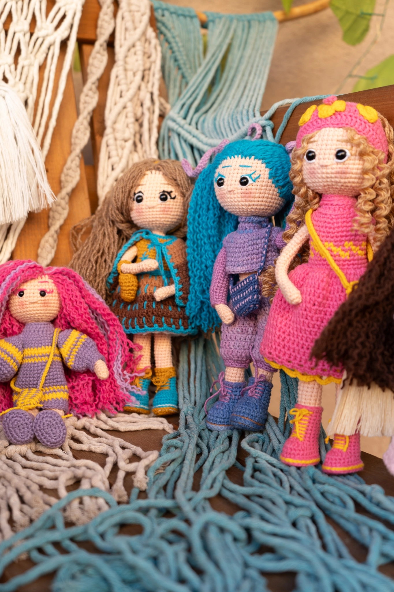 Loncadan Gökben Bebek Amigurumi Organik Tığ Örgü Oyuncak (25 cm) - Görsel 2