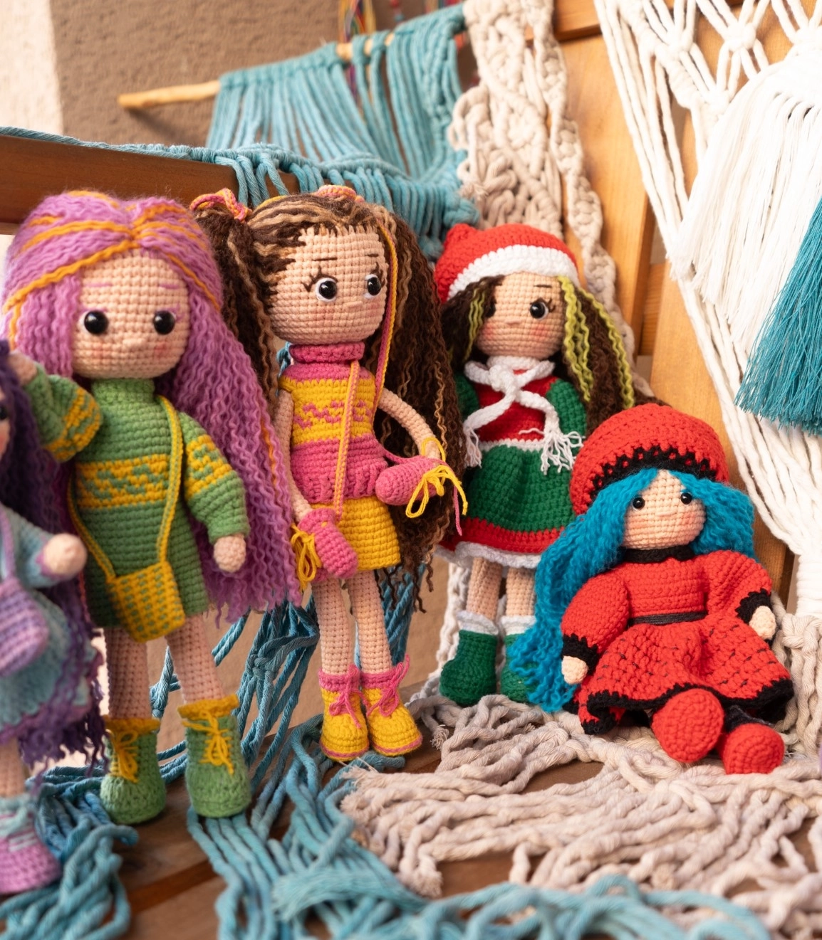 Loncadan Mayda Bebek Amigurumi Organik Tığ Örgü Oyuncak (25 cm) - Görsel 6