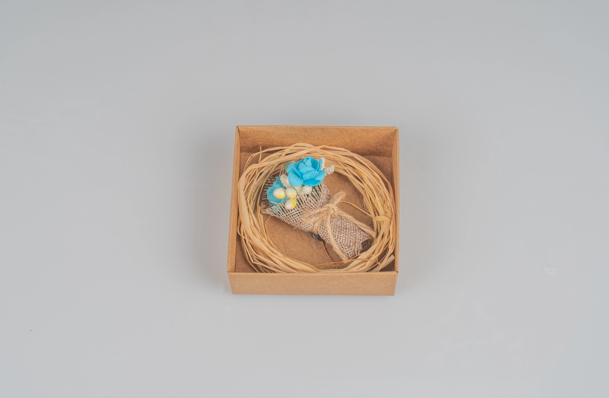 Mavi Çiçekli Magnet (25li)