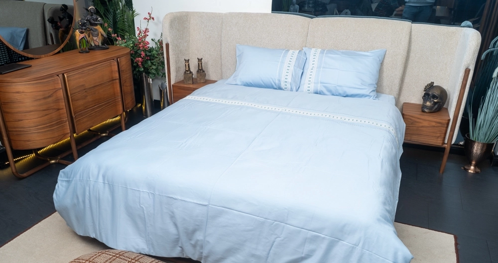 Mavi Fistolu Çift Kişilik Nevresim Takımı - Görsel 3