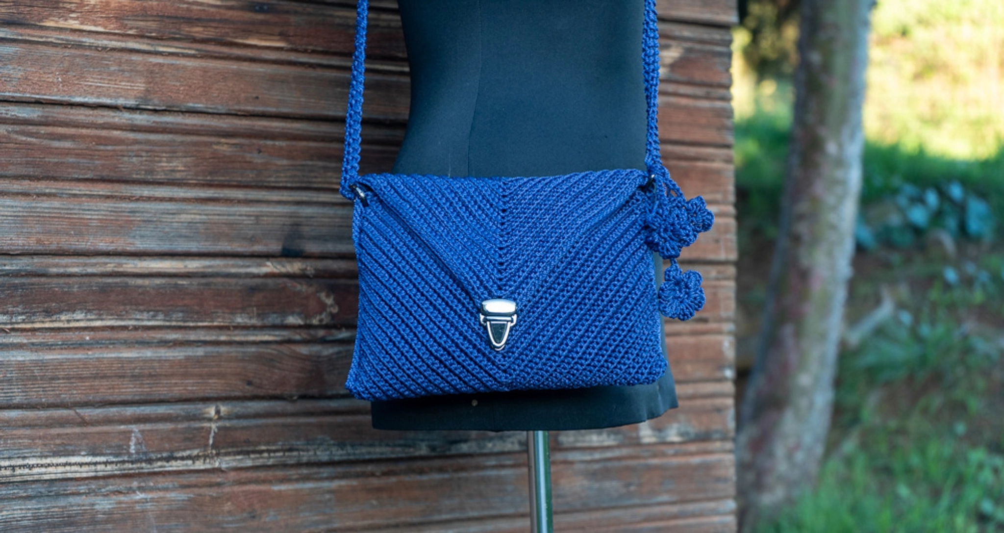 Mavi Zarf Model Clutch Portföy Çapraz Çanta - Görsel 2