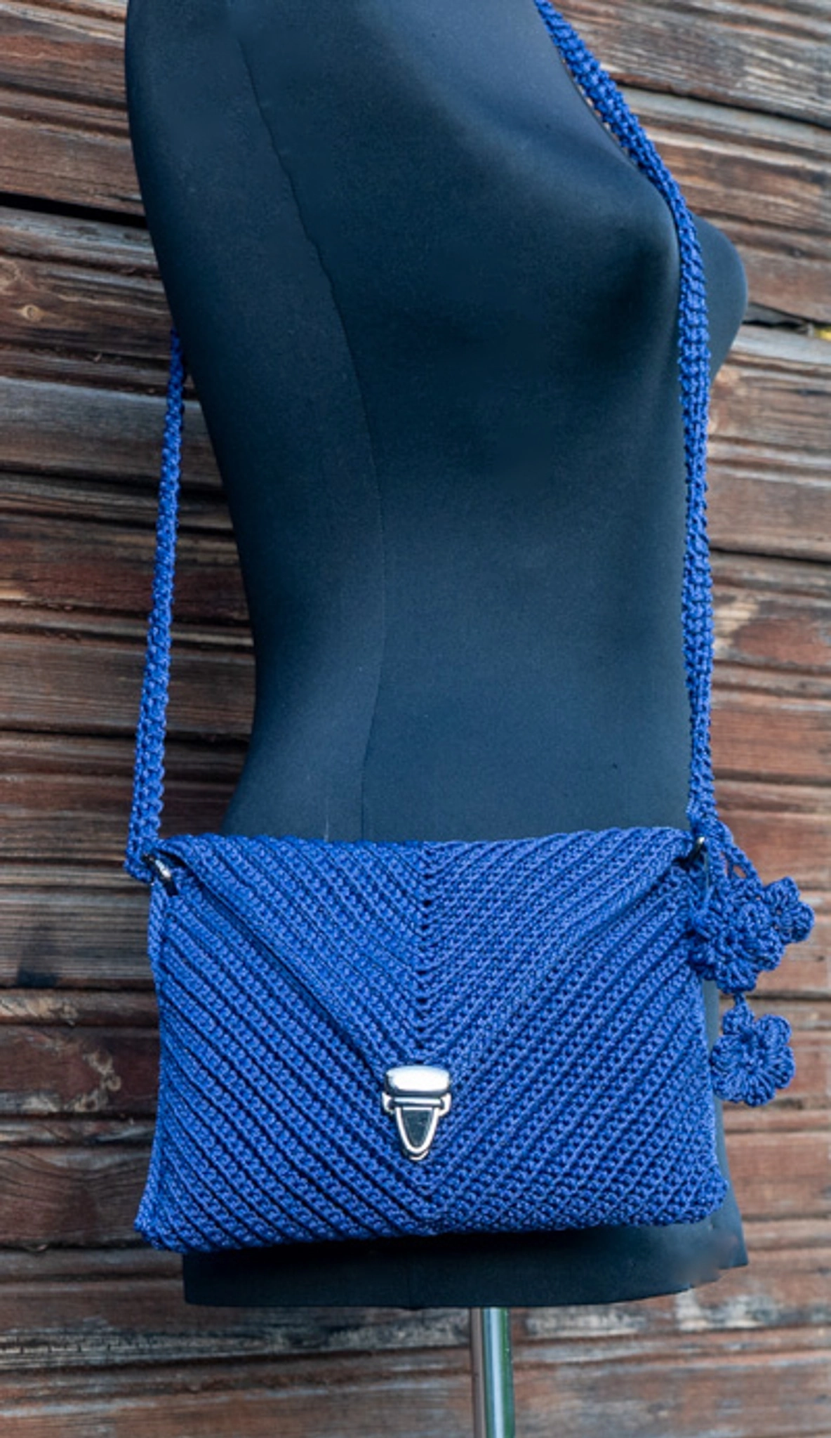 Mavi Zarf Model Clutch Portföy Çapraz Çanta