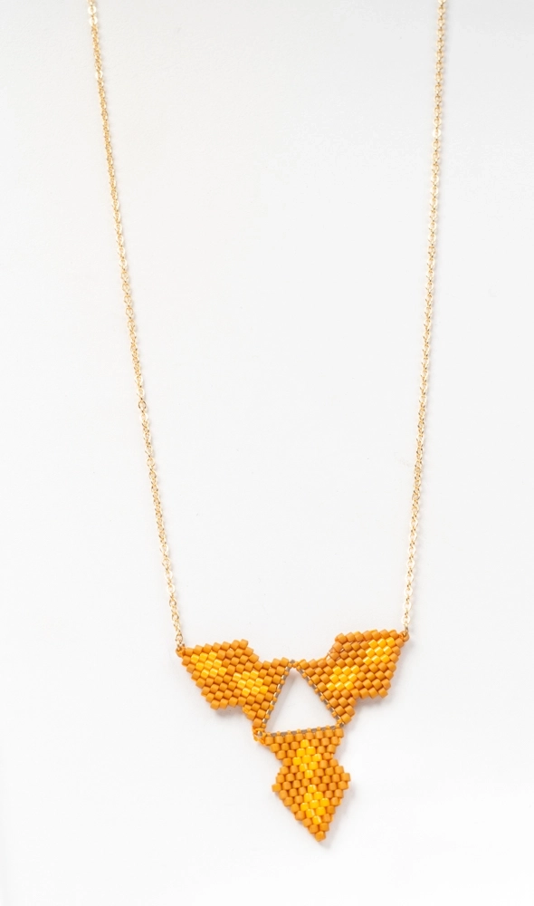 Miyuki boncuklu kolye - Görsel 3