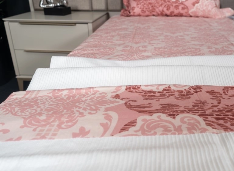 pamuk akfil desenli tek kişilik pike ve nevresim takımı - Görsel 4