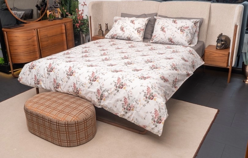 Pamuklu Çiçekli Çift Kişilik Nevresim Takımı - Görsel 2