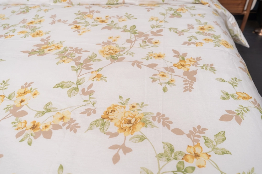 Pamuklu Çift Kişilik Çiçekli Nevresim Takımı - Görsel 5