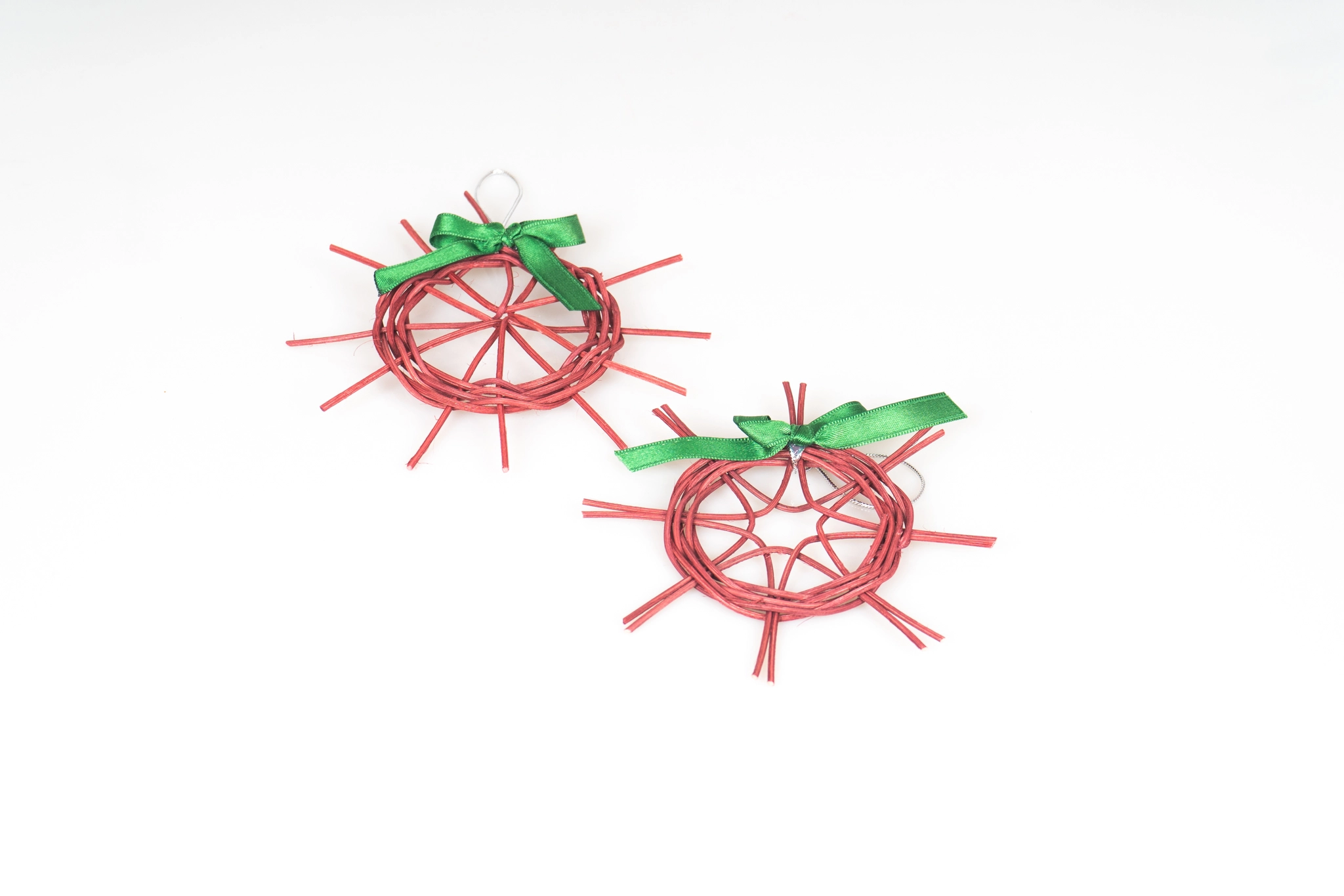 Rattan El Yapımı 2li Ağac veya Duvar Süsü - Görsel 2