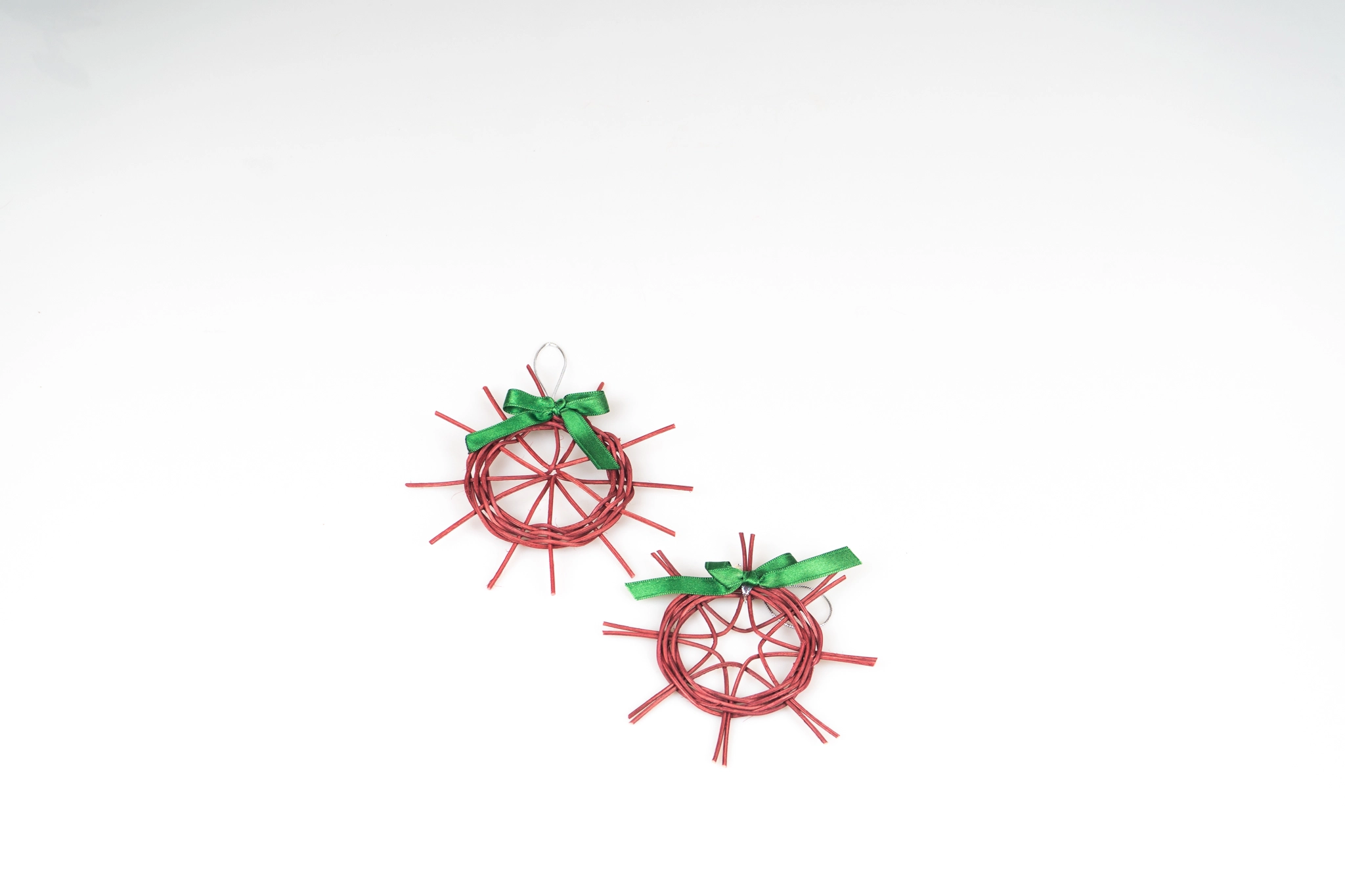 Rattan El Yapımı 2li Ağac veya Duvar Süsü