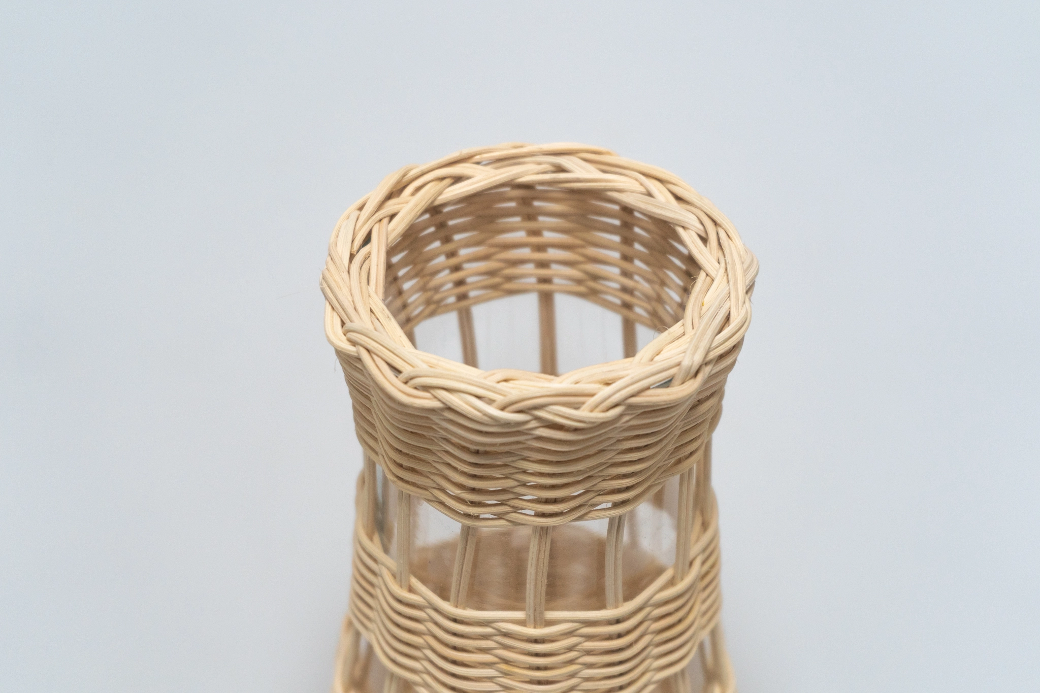 Rattan El Yapımı Şans Bambusu Vazo