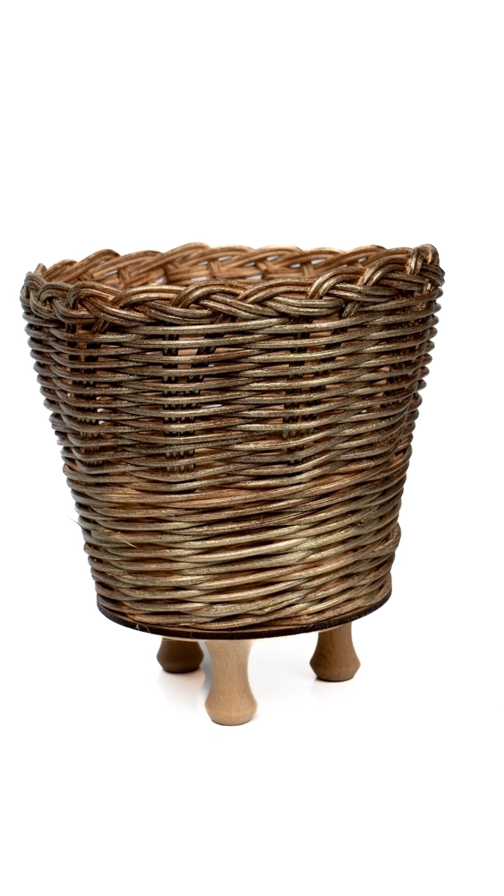 Rattan Hasır Örme Saksı - Görsel 2