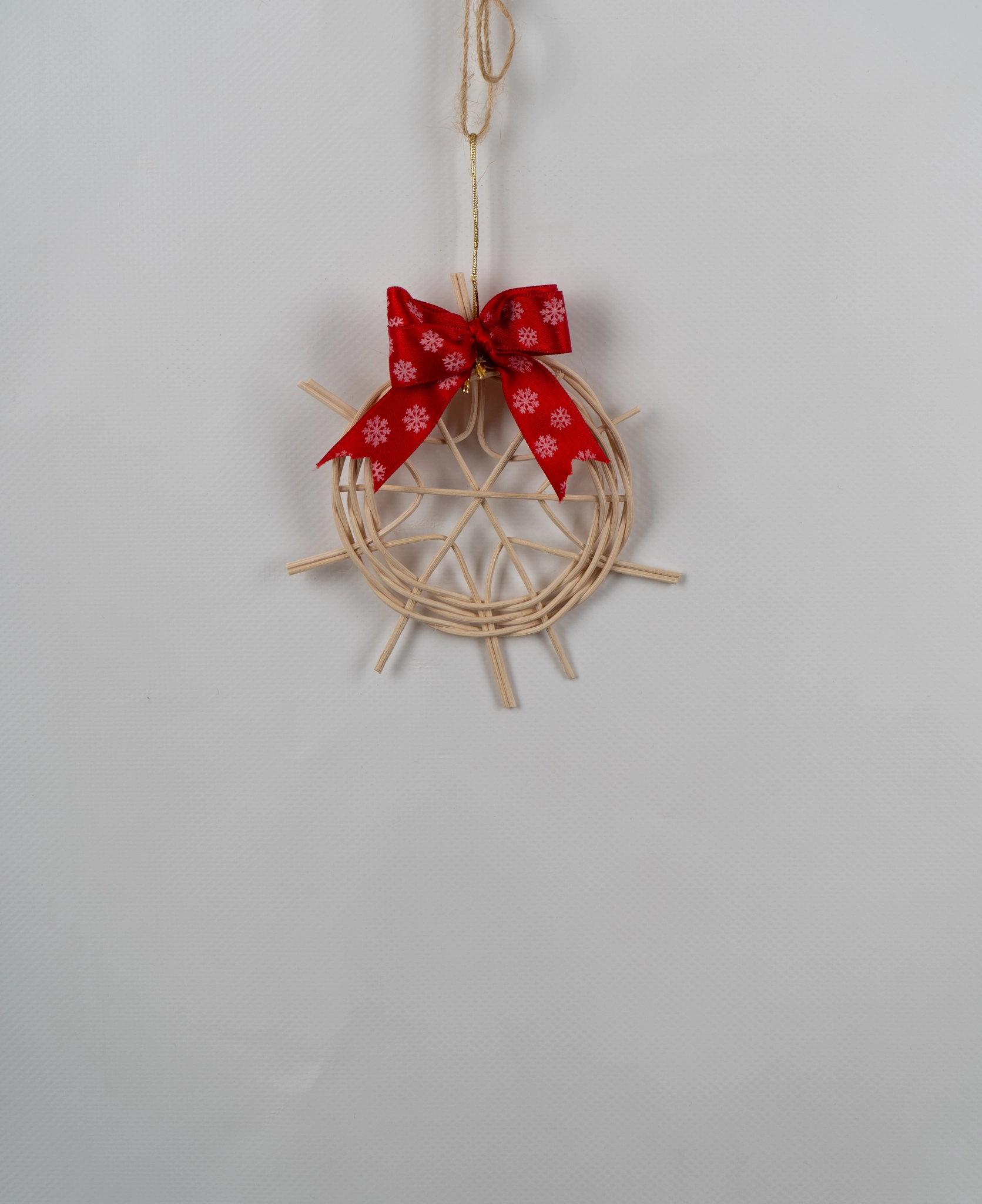 Rattan Yıldız yılbaşı ağacı süsü - Görsel 2