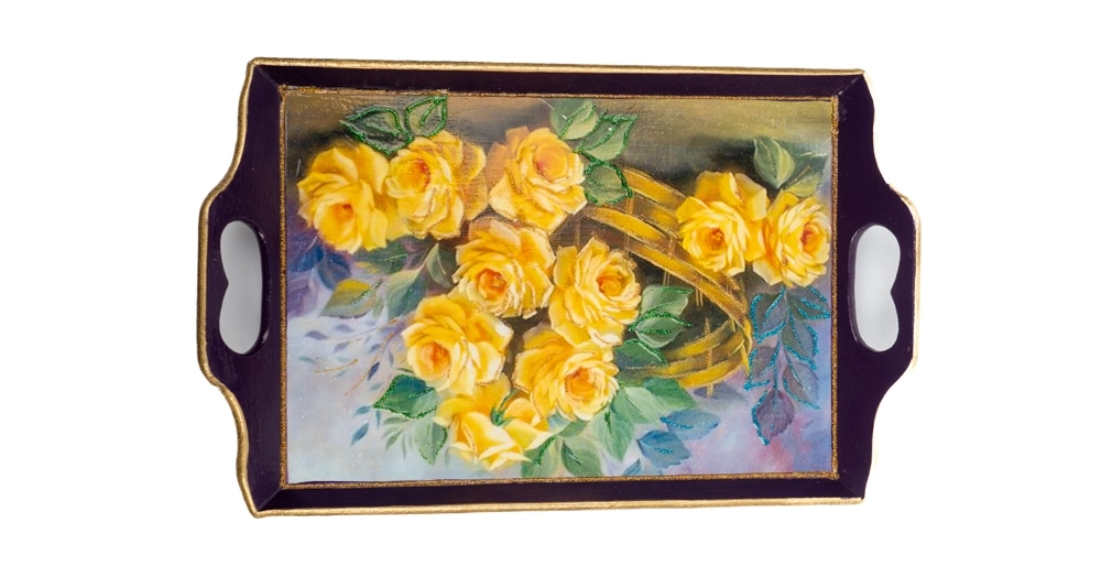 SEPETTE GÜLLER TEPSİ