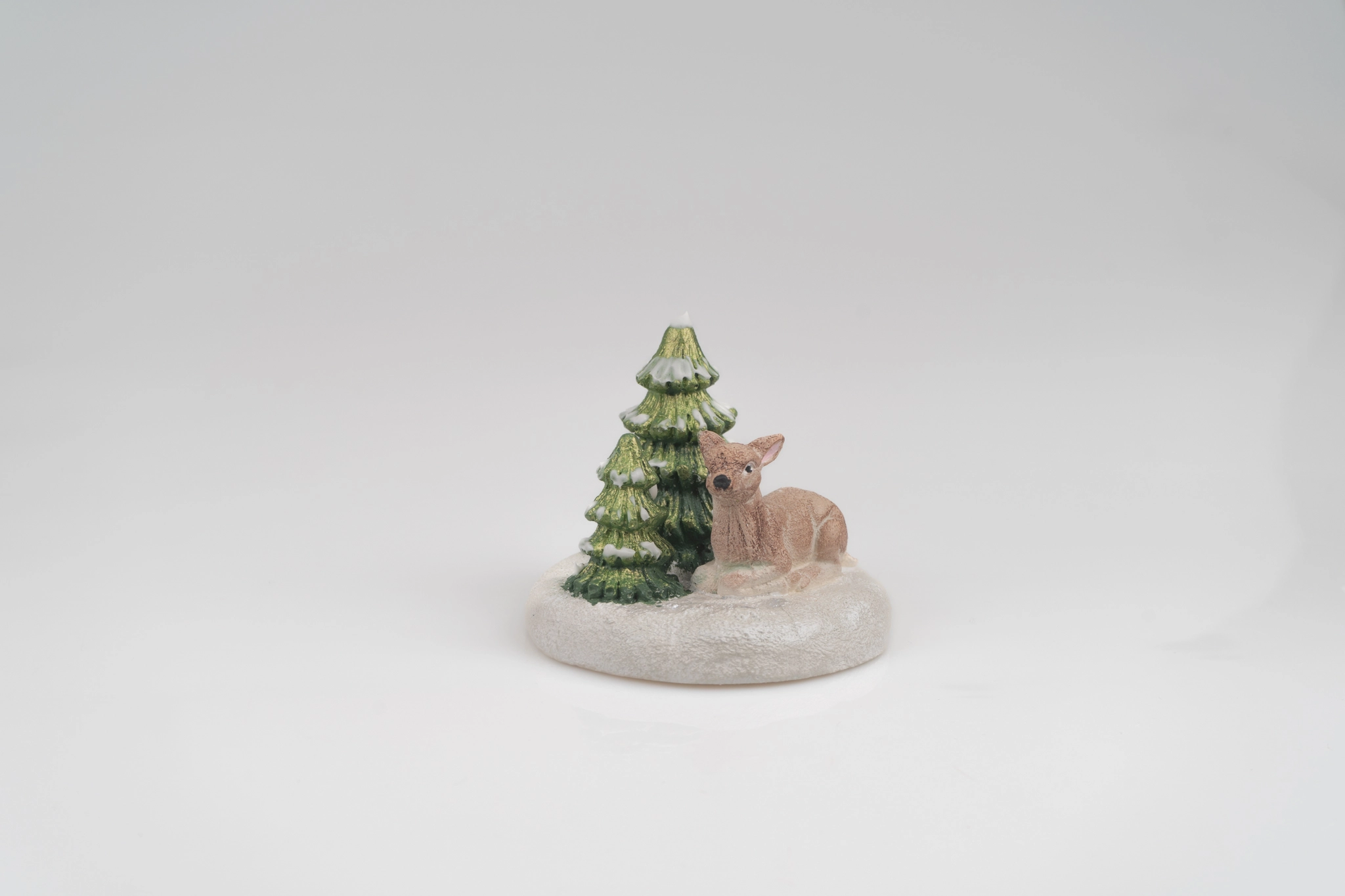 Taş Tozundan El Yapımı Karaca ve Ağaç Figürü - Görsel 2