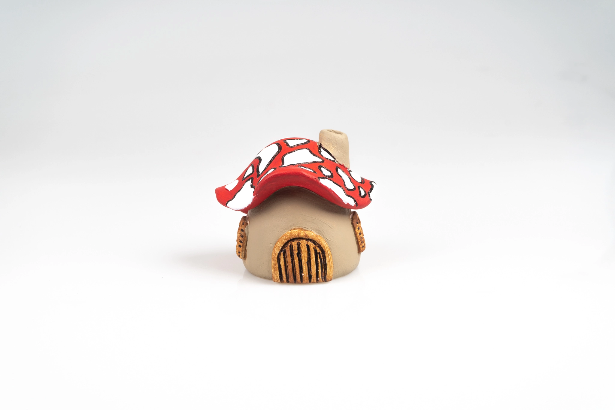 Taş Tozundan El Yapımı Mantar Ev Figürü - Görsel 4