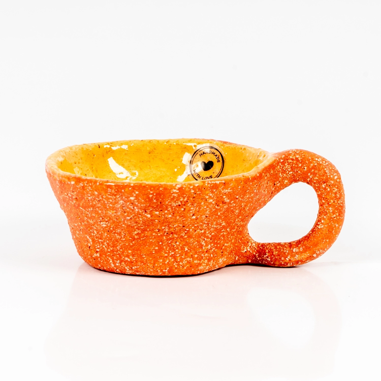 turuncu kahve fincanı