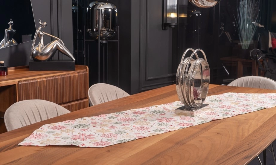 Yılbaşı Konseptli Duck Kumaştan Runner